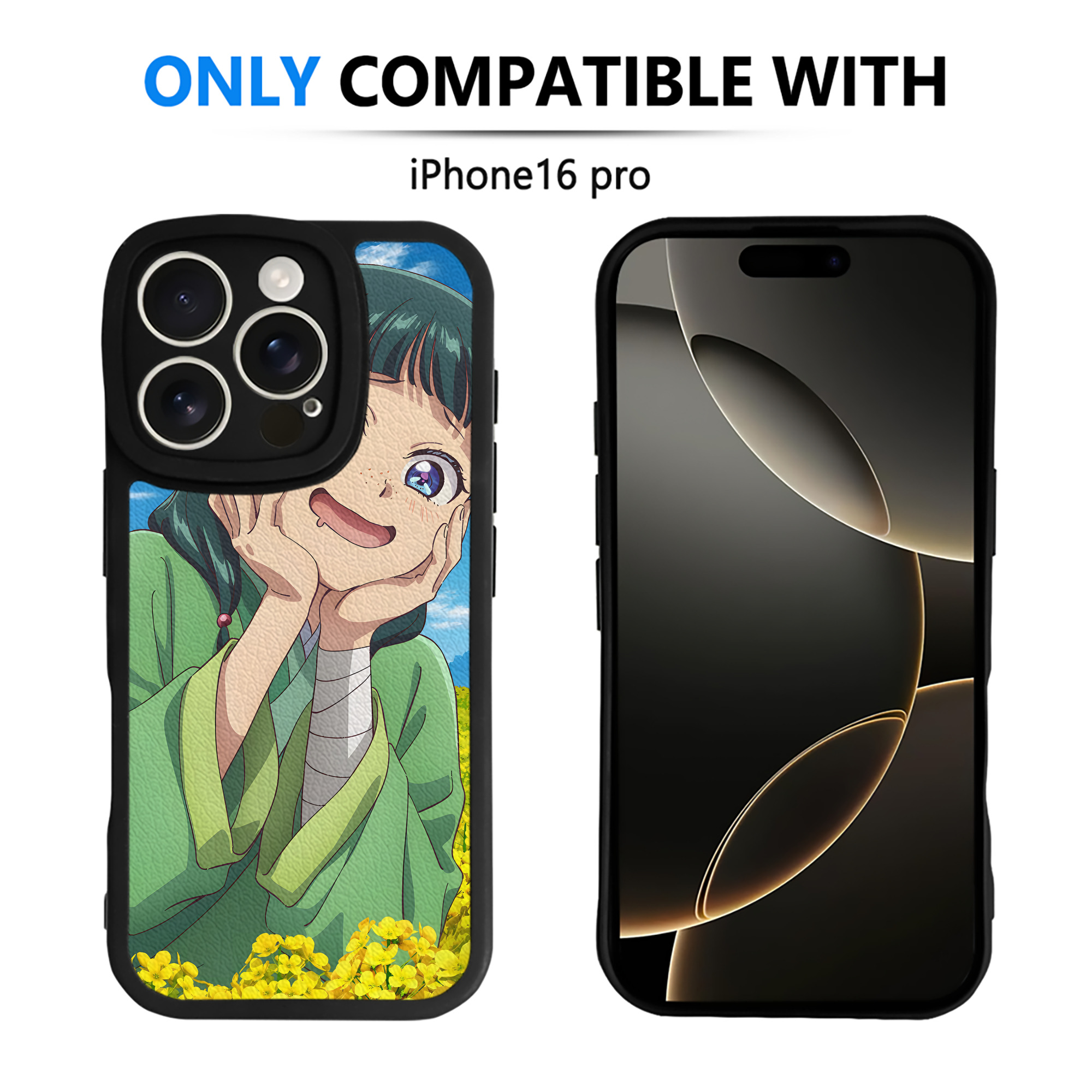 （画像用） 薬屋のひとりごと The Apothecary Diaries 【iPhone 16シリーズ対応】シリコンスマホケース（レザー調） 材質：シリコン
